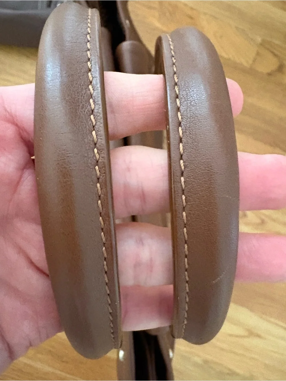 EUC Longchamp Brown Leather Satchel with Top Handles
